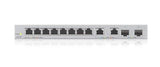 Zyxel 12-Port Multi-Gig Switch | Web-Managed | 2X 2.5G + 2X 10G SFP+ Ports | Desktop or Wall Mount [XGS1210-12]