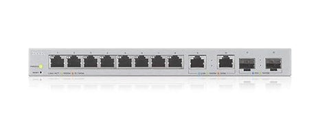 Zyxel 12-Port Multi-Gig Switch | Web-Managed | 2X 2.5G + 2X 10G SFP+ Ports | Desktop or Wall Mount [XGS1210-12]