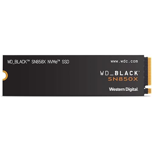 WD Black SN850X 4TB NVMe PCIe 4.0 x4 M.2 Internal Gaming SSD Without Heatsink