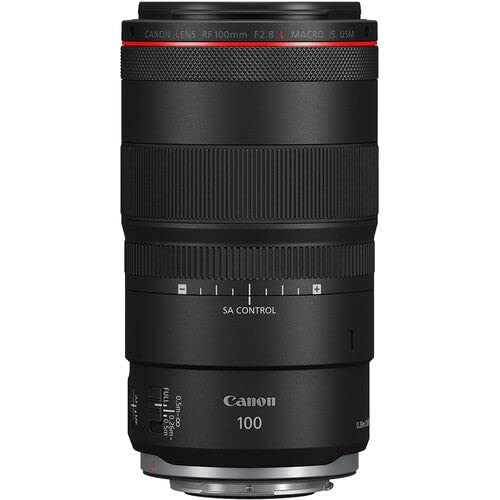 Canon RF100mm F2.8 L Macro is USM Lens, Medium Telephoto Lens, Macro Lens, Compatible with EOS R Series Mirrorless Cameras, Black
