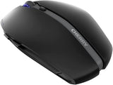 Cherry GENTIX BT Wireless Bluetooth Mouse, Multi-Device Function for up to 3 Devices, Switchable Resolution (1K/2K DPI), 7 Buttons and Scroll Wheel, Battery Operated (Black)