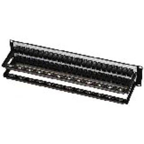 Black Box Feed-Through 48 Port Cat 5e Network Patch Panel - 48 x RJ-45