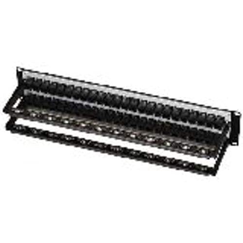 Black Box Feed-Through 48 Port Cat 5e Network Patch Panel - 48 x RJ-45