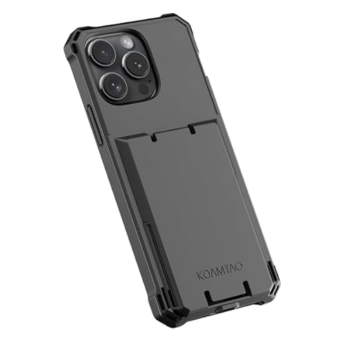 KOAMTAC KPCC - Protective Charging Case Compatible with iPhone 15 Pro Black