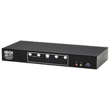 Tripp Lite 4-Port DisplayPort KVM Switch, Control Two Devices with Two Monitors Desktop Switch, UHD 4K @ 60Hz Video, Two USB 3.2 Gen 1 Ports, 3-Year Warranty (B006-DP2UA4)