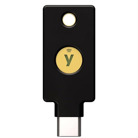 Yubico - Security Key C NFC - Black- Two-Factor authentication (2FA) Security Key, Connect via USB-C or NFC, FIDO U2F/FIDO2 Certified