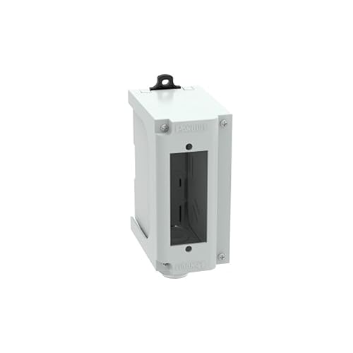 Panduit Industrial Net Cable Management Enclosure, DIN Rail Mount, 5.9 x 2.6 x 4.6, Gray