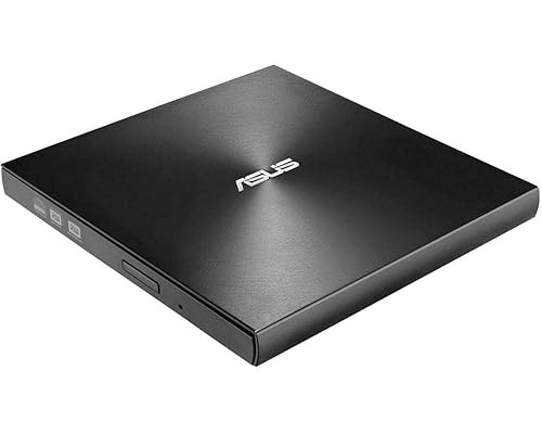 ASUS ZenDrive Black 13mm External 8X DVD/Burner Drive +/-RW with M-Disc Support, Compatible with Both Mac & Windows and Nero BackItUp for Android Devices (USB 2.0 & Type-C Cables Included) ZenDrive Black USB 2.0 + Type C