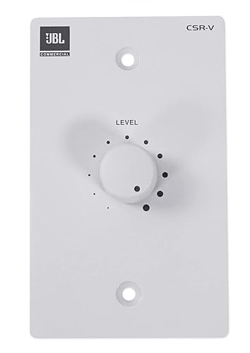 JBL Professional CSR-V-WHT Wall Controller with Volume Control for use with CSM-21, CSM-32, All CSMA, White
