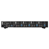 Tripp Lite 4-Port DisplayPort KVM Switch, Control Two Devices with Two Monitors Desktop Switch, UHD 4K @ 60Hz Video, Two USB 3.2 Gen 1 Ports, 3-Year Warranty (B006-DP2UA4)