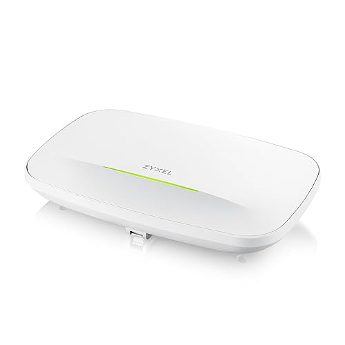 Zyxel WiFi 7 BE11000 Wireless MultiGig Pro Access Point | 2 x 2.5Gb Ethernet | Tri-Band Operation | Mesh and PTP Bridge | Cloud, App, Direct or Controller Management | POE+ | NWA130BE