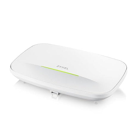 Zyxel WiFi 7 BE11000 Wireless MultiGig Pro Access Point | 2 x 2.5Gb Ethernet | Tri-Band Operation | Mesh and PTP Bridge | Cloud, App, Direct or Controller Management | POE+ | NWA130BE