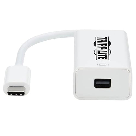 Tripp Lite USB C to Mini DisplayPort Adapter Cable w Equalizer 8K White 6in (U444-06N-MDP8W)