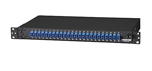 Black Box Network Services Rackmount Fiber Panel 1u Loaded with ((JPM385A)