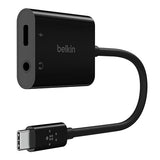 Belkin Rockstar™ 3.5mm Audio with USB-C Charge Adaptor Included, USB-C Audio Adaptor Compatible with iPad Pro, Galaxy, Note, Google Pixel, LG G6, Sony Xperia, OnePlus and More - Black