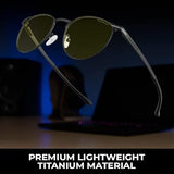 Gunnar Computer Blue Light Blocking Glasse's Mateo, Onyx, Adult