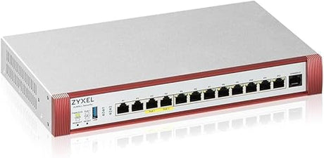 ZYXEL USG FLEX500 H Series, User-definable Ports with 2*2.5G, 2*2.5G(PoE+) & 8*1G, 1*USB (Device only)