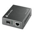 TP-Link Omada 10G Multi-Gigabit SFP Media Converter, 1G/2.5G/5G/10Gbps RJ45 Port, Hot-Swappable SFP+ Slot, IEEE 802.3an/ae/aq, LED Indicators, Plug & Play Fiber Optics Extension
