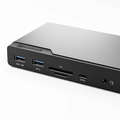ALOGIC DV4 Quad Display 14 in 1 USB-C Docking Station w/ 85W PD, 1x DisplayPort, 3X HDMI, USB-C 3.2 Gen 1, 2X USB-A 3.2 Gen 1, 2xUSB-A 2.0, Audio Jack, Ethernet, SD Card & Micro SD Card Reader.