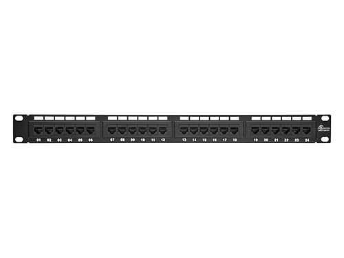 Monoprice Patch Panel (568A/B Compatible) Cat6 1U 24