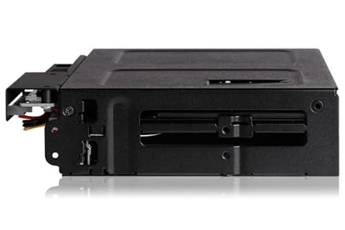 ICY Dock 2 X 2.5 SAS/SATA SSD/HDD & (Ultra) Slim ODD Backplane Cage for External 5.25 Bay | Tougharmor MB602SPO-B 2 Bays + Odd