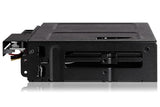ICY Dock 2 X 2.5 SAS/SATA SSD/HDD & (Ultra) Slim ODD Backplane Cage for External 5.25 Bay | Tougharmor MB602SPO-B 2 Bays + Odd