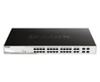 D-Link 28-Port Gigabit Smart Managed PoE Switch, 24 PoE+ Ports (370W), 4 SFP Combo Ports, L2+ features, Static Routing, VLANs, Cable Diagnostics, WebSmart, Web UI, Lifetime Warranty (DGS-1210-28MP) 28 Port, 24 PoE 370W, 4 SFP