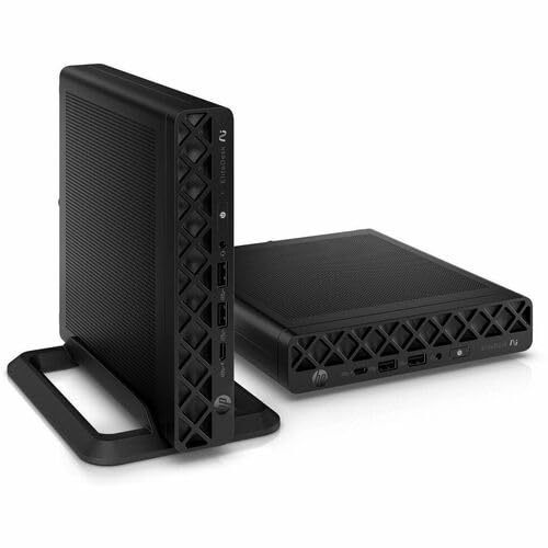 HP EliteDesk 8 G1a Desktop Computer - AMD Ryzen AI 7 350-16 GB - 512 GB SSD - Mini PC - Jack Black - AMD Chip - Windows 11 Pro - AMD Radeon 860M Graphics DDR5 SDRAM - English Keyboard - IEEE 802.11b
