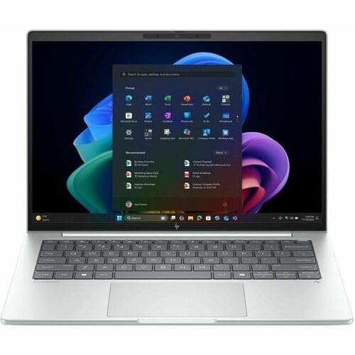 HP EliteBook 8 G1i 14 Touchscreen Notebook - WUXGA - Intel Core Ultra 5 236V - vPro Technology - 16 GB - 512 GB SSD - English Keyboard - Glacier Silver Aluminum - Intel Chip - 1920 x 1200 - Windows 1