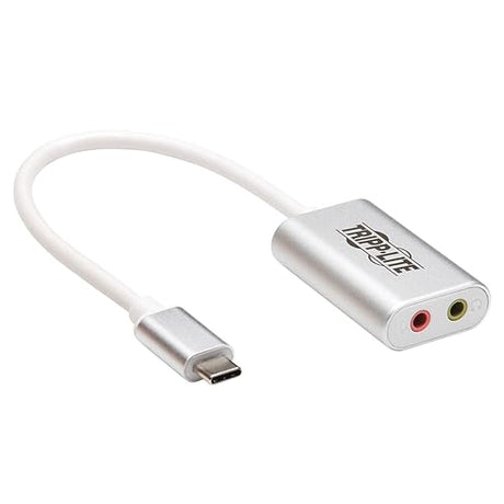 Tripp Lite USB C to 3.5mm Stero Audio Adapter for Microphone Headphones (U437-002)