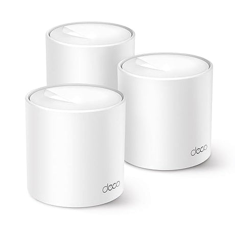 TP-Link Deco AX3000 WiFi 6 Mesh System (Deco X50 Pro) - Covers up to 6,500 Sq. Ft and Connect Over 150 Devices, 2×2.5G WAN/LAN Ports Wired Ethernet Backhaul, AI-Driven Mesh, 2023 Release (3-Pack) AX3000,2.5G Port 3-Pack