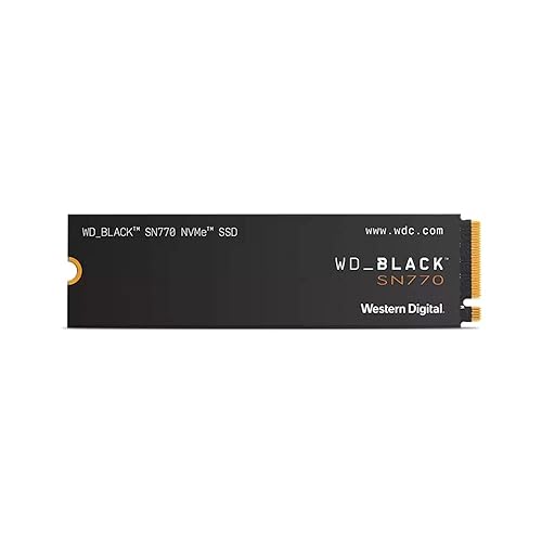 Western Digital Hard Drives Brand Model Black SSD 500GB SN770 NvMe WDBBDL5000ANC-WRSN