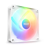NZXT F120 RGB Core - 120mm Hub-Mounted RGB Fan - 8 Individually-Addressable LEDs - Semi-Translucent Blades - High Static Pressure & Airflow - Quiet Operation PWM Control - CAM Software - White