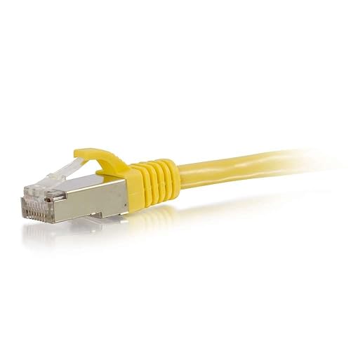 C2G 00861 Cat6 Cable - Snagless Shielded Ethernet Network Patch Cable, Yellow (3 Feet, 0.91 Meters) 3 Feet Yellow