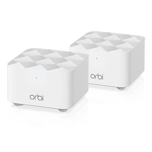NETGEAR Orbi Whole Home Mesh WiFi System (RBK12) – Router Replacement Covers up to 3,000 sq. ft. with 1 Router & 1 Satellite