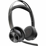 Poly Voyager Focus 2 Microsoft Teams Certified USBC-C Headset + USB-C/A Adapter TAA - Microsoft Teams Certification - Google Assistant, Siri - Stereo - USB Type C - Wired/Wireless - Bluetooth - 298.6