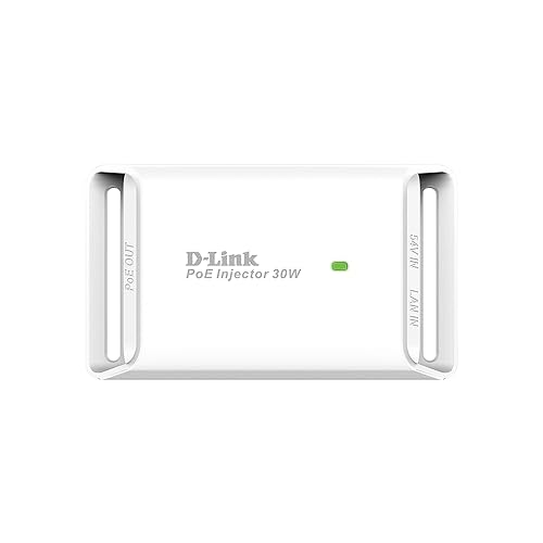 D-Link DPE-301GI 1-Port Gigabit PoE Injector, White