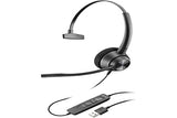 Plantronics POLY EncorePro 310 Headset Wired Head-band Office/Call Center USB Type-A Black