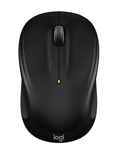 Logitech M325S Wireless Mouse, 2.4 GHz with USB Receiver, 1000 DPI Optical Tracking, 18-Month Life Battery, PC/Mac/Laptop/Chromebook - Black 2025 Black