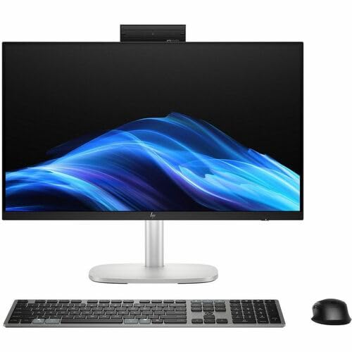 HP EliteStudio 8 AiO G1i All-in-One Computer - Intel Core Ultra 7 265 - vPro Technology - 32 GB - 1 TB SSD - 23.8 Full HD Touchscreen - Desktop - Pike Silver - Intel Q870 Chip - 1920 x 1080 - Windows