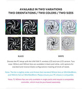 Lian Li UNI Fan TL - Wireless 140 - Pack of 1 (Reverse Blade) - 2.4GHz Wireless Signal ARGB Fan Control - Dual Zone Lighting - FDB - 140mm - Controller Not Included and Not Required 140 Reverse Black