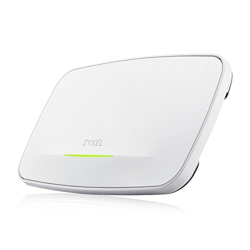Zyxel WiFi 7 BE22000 Wireless MultiGig Pro Access Point | Tri-Band Operation | Smart Antenna | 10G Uplink | Mesh | PoE++ | Nebula Pro Pack [WBE660S] WiFi 7 | BE22000 | 1x 10G