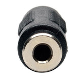 TRIPP LITE 3.5mm to 3.5mm Mini Stereo Audio Coupler Extender F/F, Black