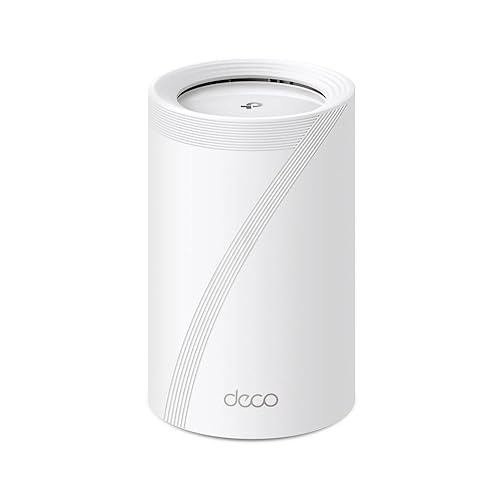 TP-Link Tri-Band BE11000 WiFi 7 Mesh Wi-Fi Router (Deco BE65) - 11 Gbps, 5200 Sq.Ft, 4× 2.5 G Ethernet, 6G Band, AI-Driven Band, HomeShield 1-Pack