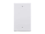 Monoprice 1-Gang Blank Wall Plate - White for Home,Office, Personal Install