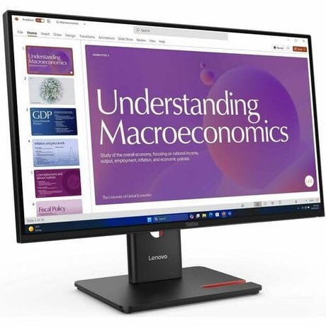 Lenovo ThinkVision T24D-40 24 Class Full HD LED Monitor - 16:9 - Eclipse Black - 23.8 Viewable - in-Plane Switching (IPS) Technology - WLED Backlight - 1920 x 1080-16.7 Million Colors - 250 Nit