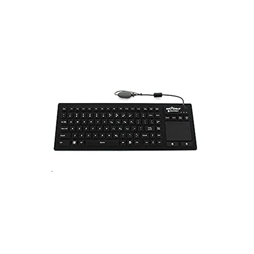 Seal Shield Seal Touch Glow Silicone Wired Backlit Keyboard W/Touch Pad - Dishw
