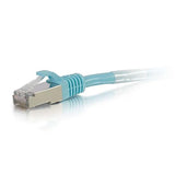 C2G 00747 Cat6a Cable - Snagless Shielded Ethernet Network Patch Cable, Aqua (8 Feet, 2.43 Meters) 8 Feet Aqua