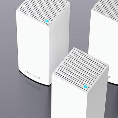 Linksys MX5500 Velop Atlas WiFi 6 Router Home WiFi Mesh System, Dual-Band, 8,100 Sq. ft Coverage, 90+ Devices, Speeds up to (AX5400) 5.4Gbps - 3 Pack WIFI 6 8100 ft | 90+ Devices | 5.4Gbps