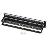 Black Box Network Services Cat5e Feed-Through Patch Panel Unshield